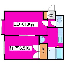 東区役所前駅 徒歩8分 2階の物件間取画像